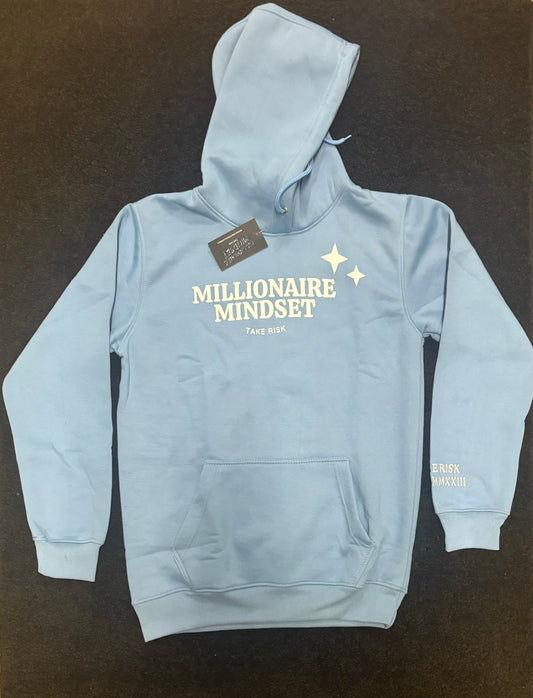 ✨Millionaire Mindset✨ sky blue hoodies!!!